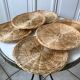 Ensemble de 6 dessous d'assiettes en rotin champêtre