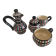 Vallauris coffee service FASE hand-decorated – 1950s ceramics