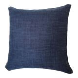 Coussin lin bleu marine