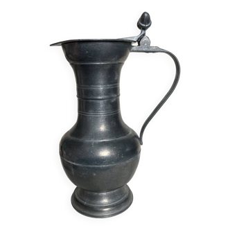 Pewter acorn pitcher