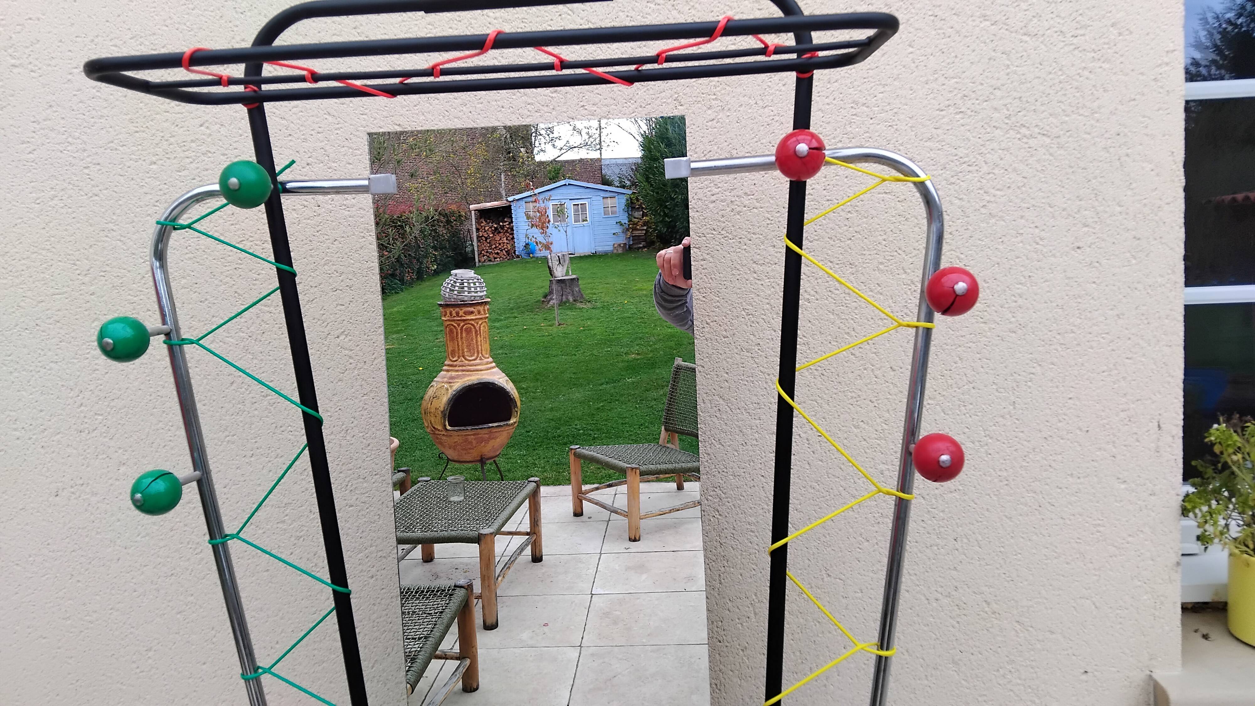 Vintage 50s/60s Scoubidou Balls Coat Rack
