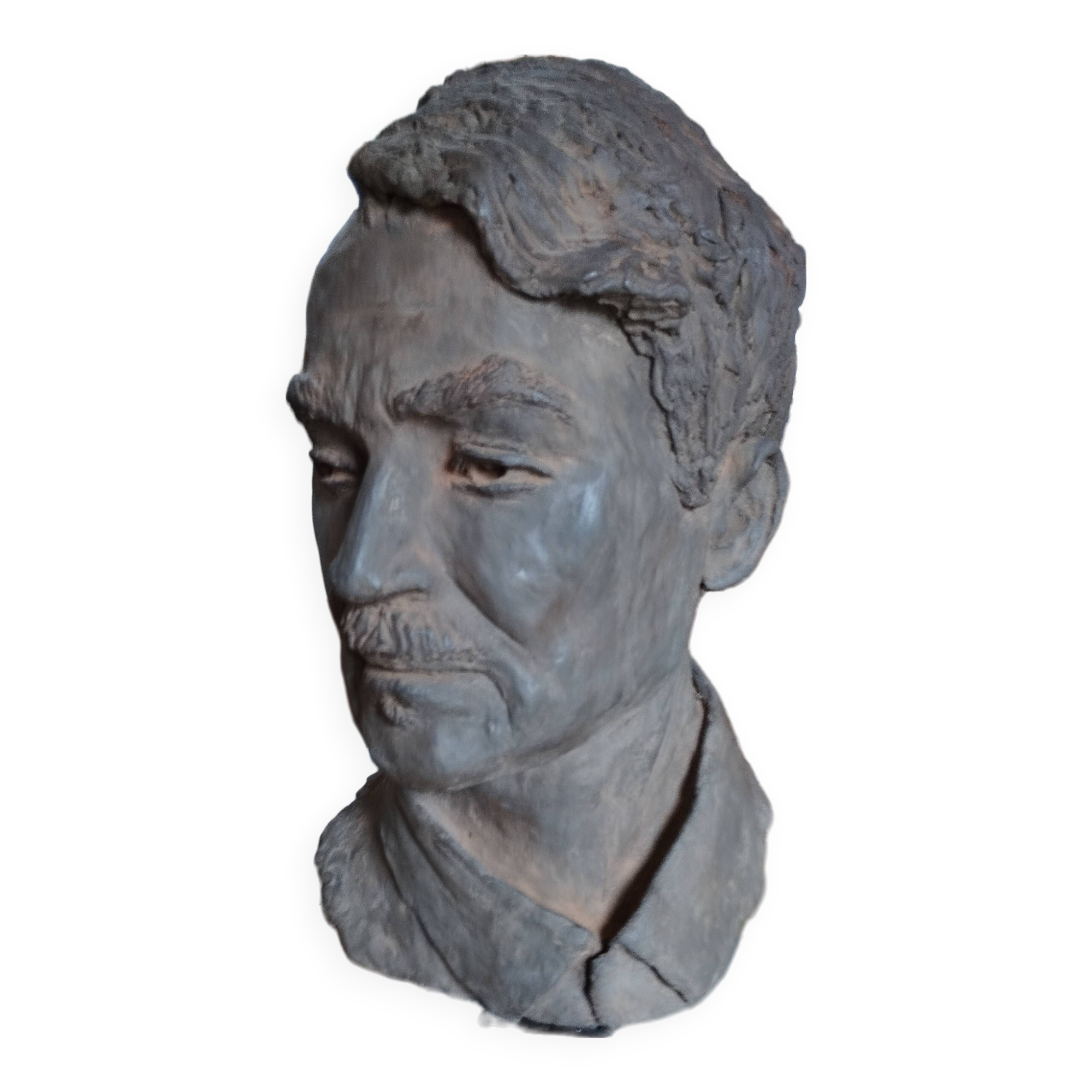 Terracotta bust mathurin meheust