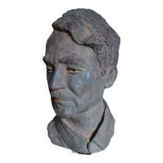 Terracotta bust mathurin meheust