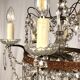 Chandelier with crystal pendants with seven lights, Louis XVI style