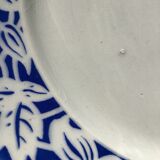 Set of 3 k.g lunéville flat plates blue blida