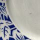 Set of 3 k.g lunéville flat plates blue blida