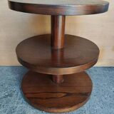 Table Gueridon art deco palissandre 3 niveaux