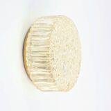 Mid Century Amber Bubble Glass Wall Light By H. Tynell For Limburg, 1970s