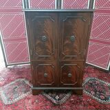 English style sideboard in mahogany veneer with liftable top