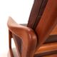 Fauteuil en cuir teck EMC, 1960