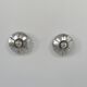 Pair of vintage wall lights, brushed aluminium, France, 1970.
