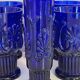 8 verres Pilgrim bleu cobalt