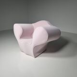 Pale pink chaise longue by Ron Arad for Moroso.