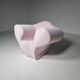 Pale pink chaise longue by Ron Arad for Moroso.