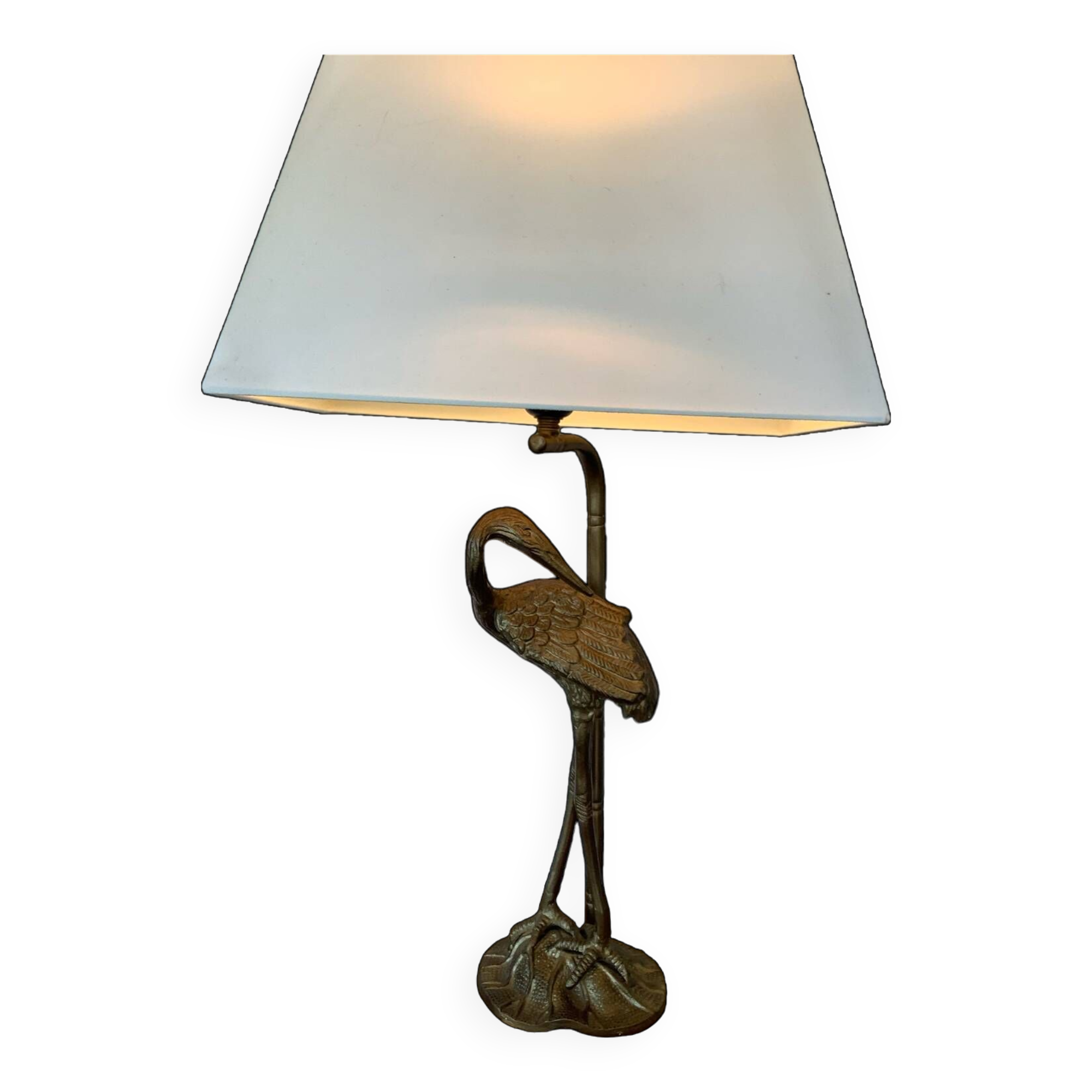 Heron lamp from the 70s by Maison Baguès