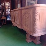 Huge sideboard, 1957, solid natural walnut