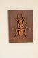 Insect Motif Wooden Decorative Plaque