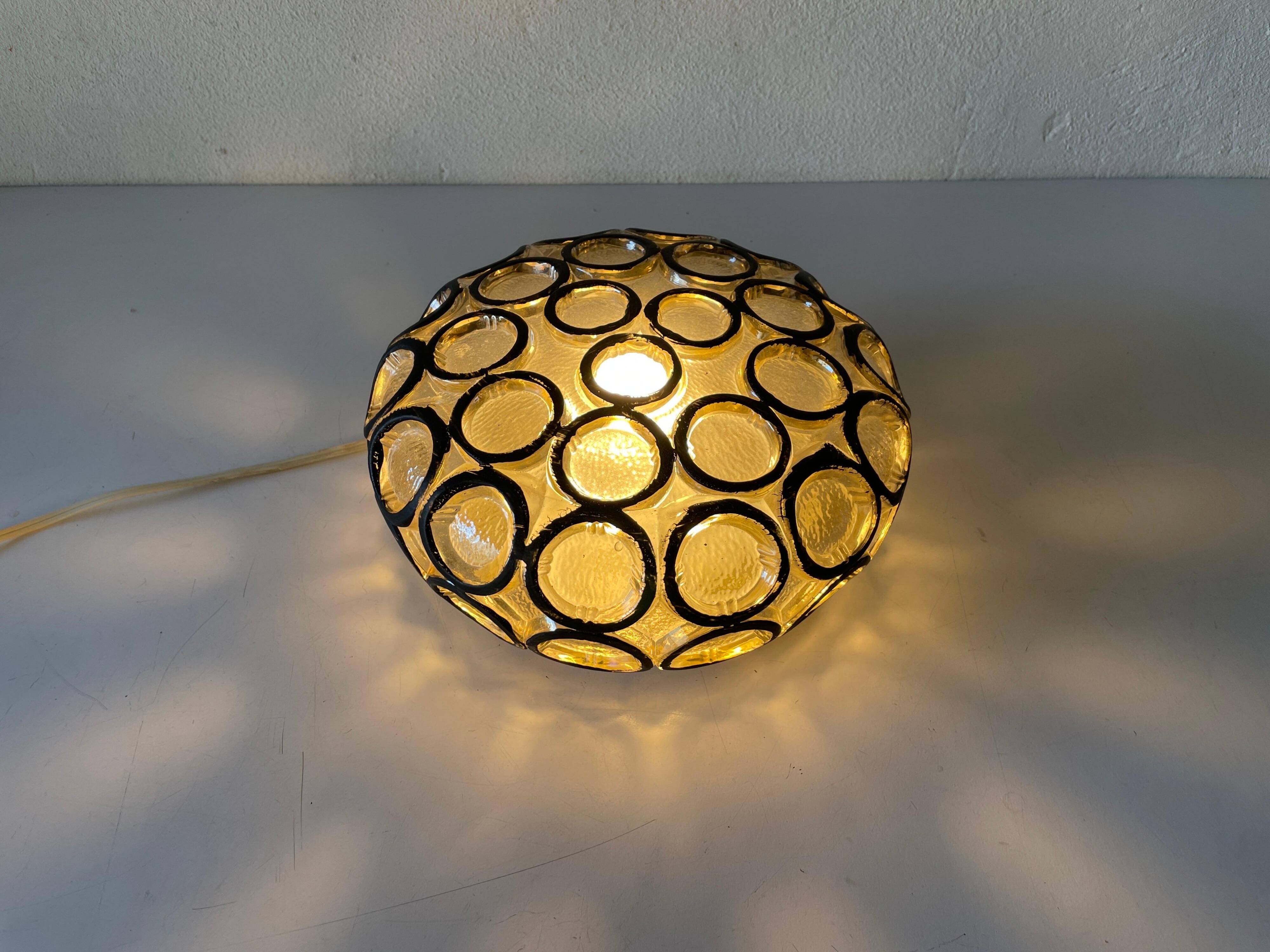 Iron or structured glass wall light by Limburg, 1960s, Germany.
