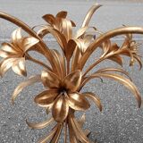 Gold metal side table 1970