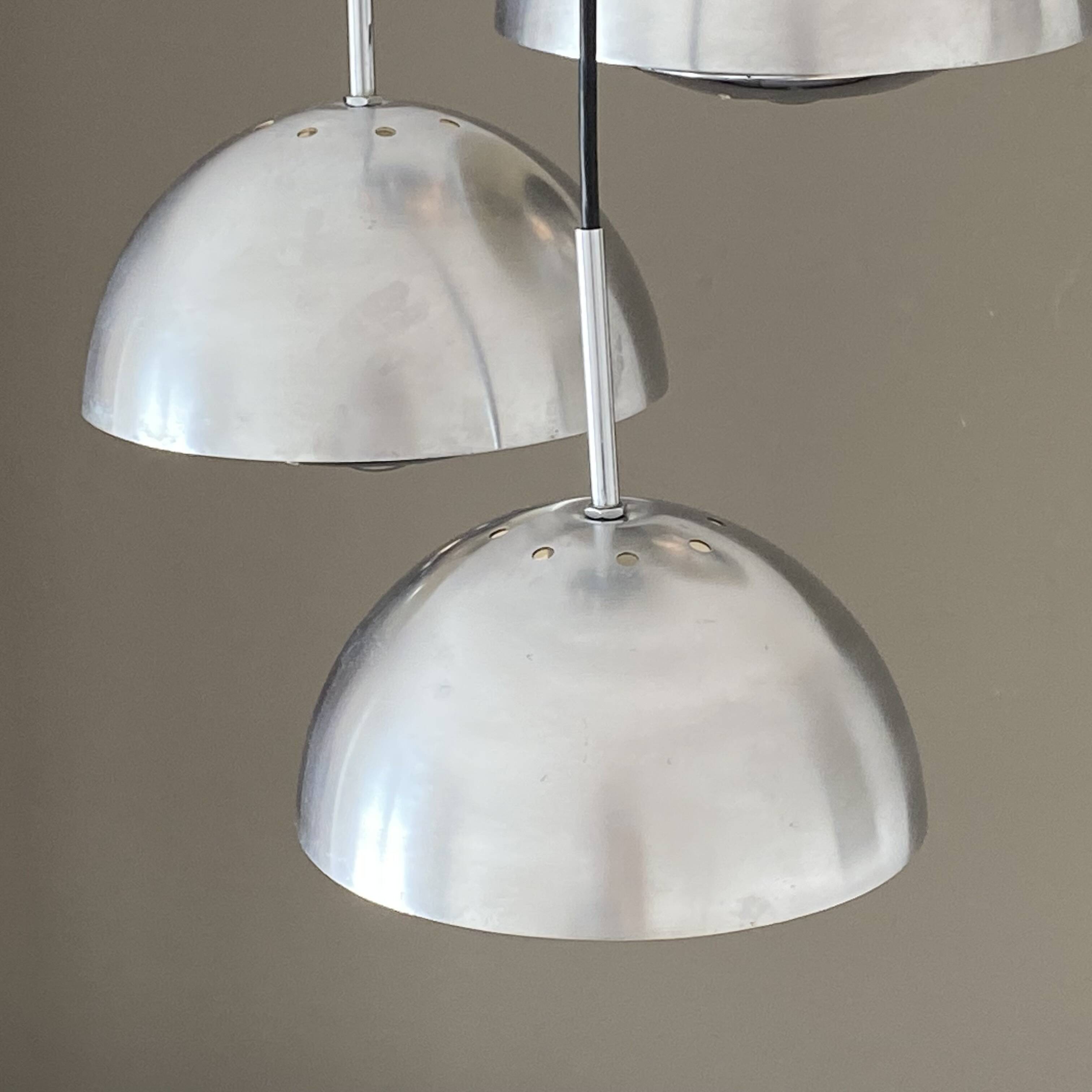 Jean GANDELIN waterfall pendant light. 1970. Space age.