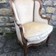 Fauteuil bergère à oreilles Louis XV