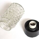 Molded glass cylinder ceiling light