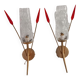Pair wall lamps