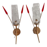 Pair wall lamps