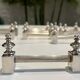 11 knife rests - Art Deco - Silver metal