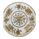Plat à tarte porcelaine dorée
