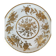 Plat à tarte porcelaine dorée