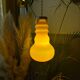 Vintage seventies orange opaline pendant light