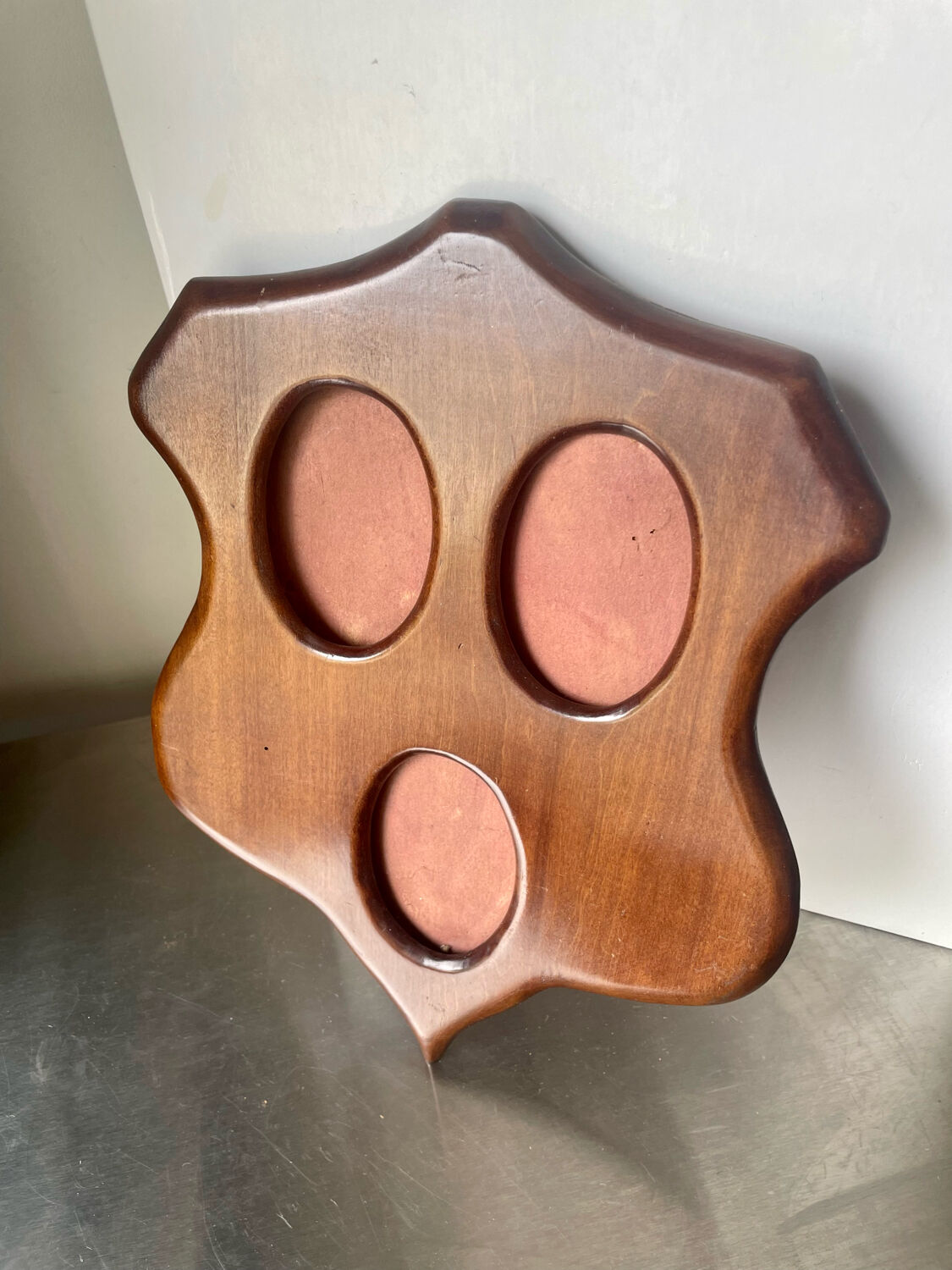 Art nouveau mahogany picture frame