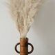 Decorative vase turned from solid olive wood – vintage