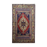 Vintage Turkish Wool Red Area Rug- 122x210cm