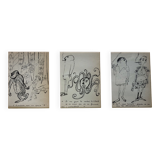 Illustrations daninos triptych " adventure, possession, ..."