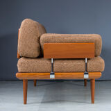 Danish Teak Fd 417 3 Seats Sofa Model Minerva by Peter Hvidt and Orla Molgaard-Nielsen for France &