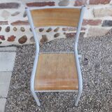 Formica school desk with chair