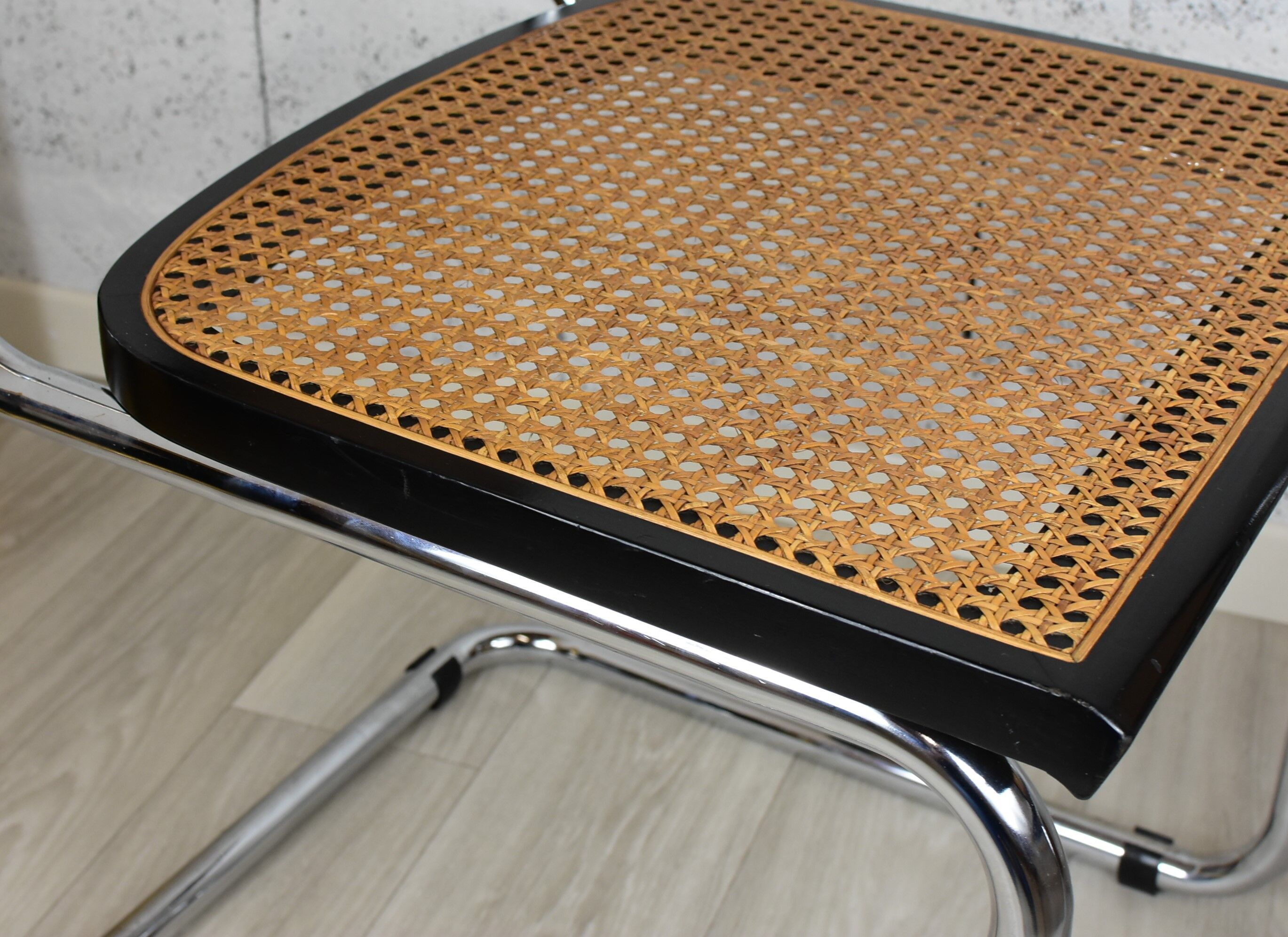 Pair of vintage chairs B32 Marcel Breuer, black