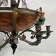 Napoleon III chandelier in bronze and alabaster with eight light arms, 19th century.
