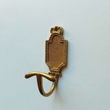 Vintage patère in solid golden brass