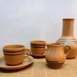 Sarreguemines cups and vase, Chaumière model