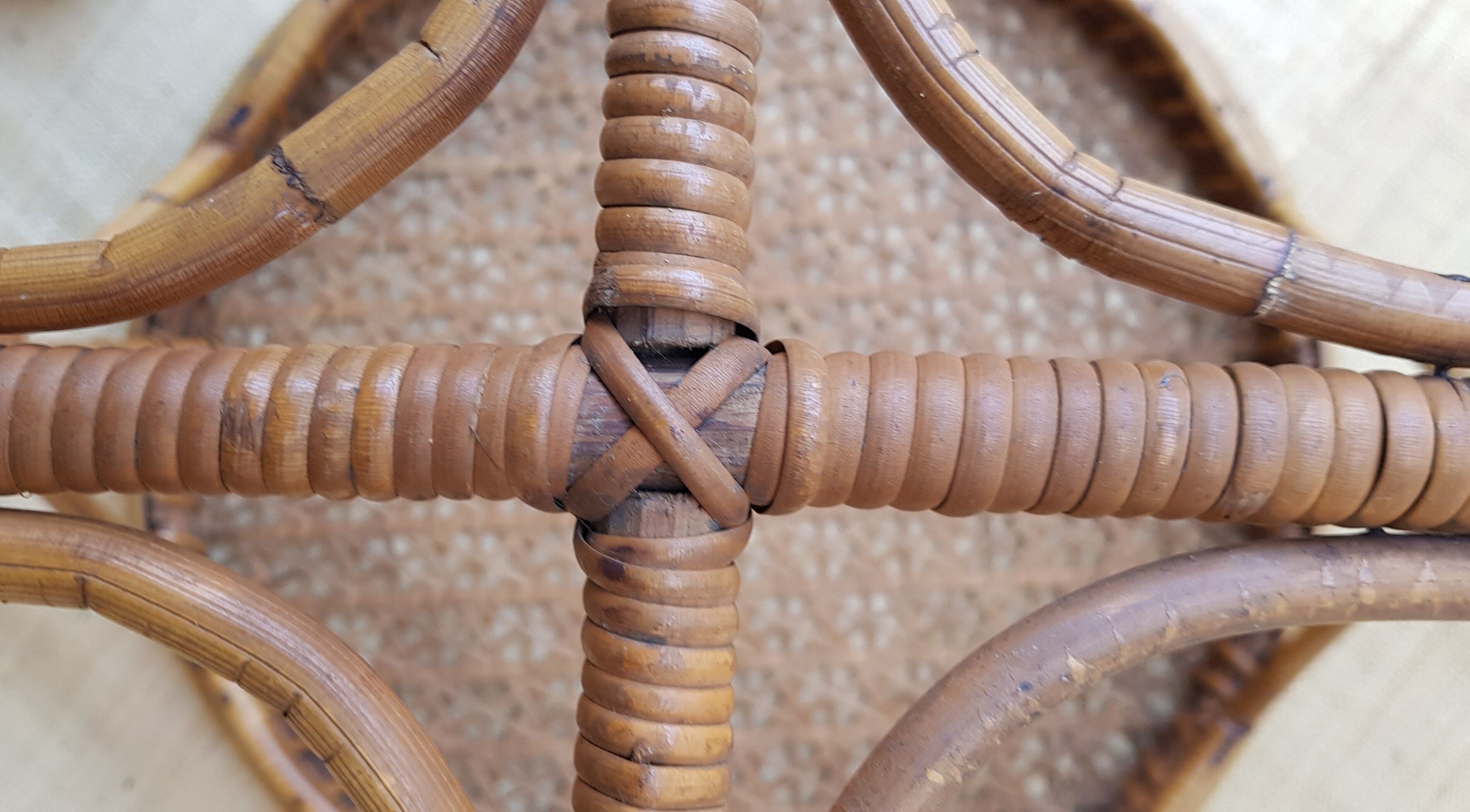 Rattan coffee table and canning