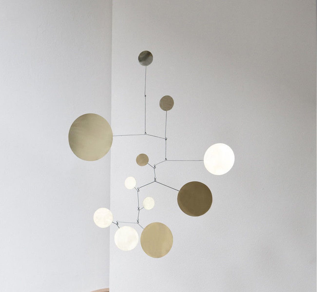 Vintage brass mobile