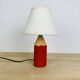 Pierre Sala vintage pencil lamp, wood, red