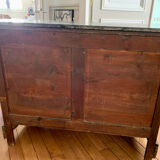 Chest of drawers with marble top
