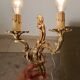 Pair of antique Rococo wall sconces in Louis XV style.