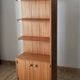 Vintage teak corner bookshelf