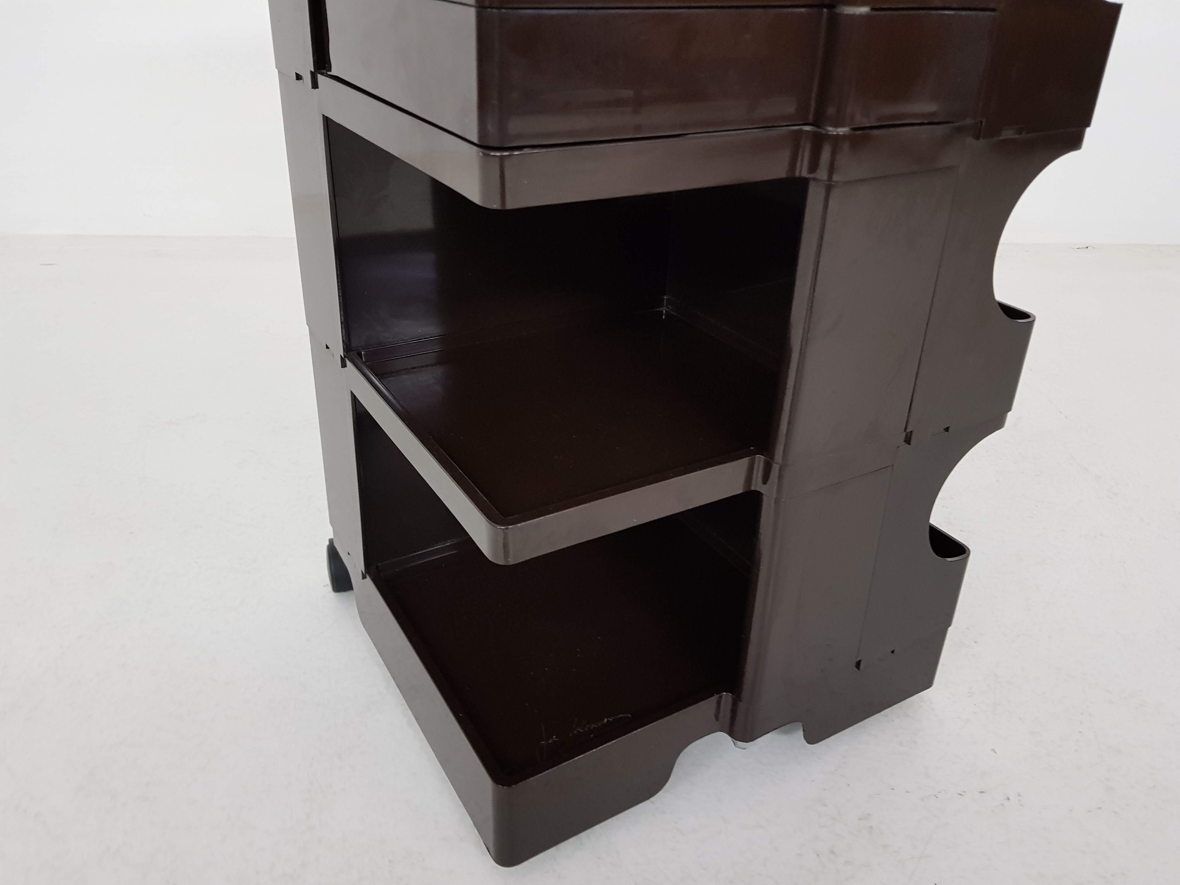 Brown Joe Colombo trolley “Boby” (4/6) for Bieffeplast, Italy 1970