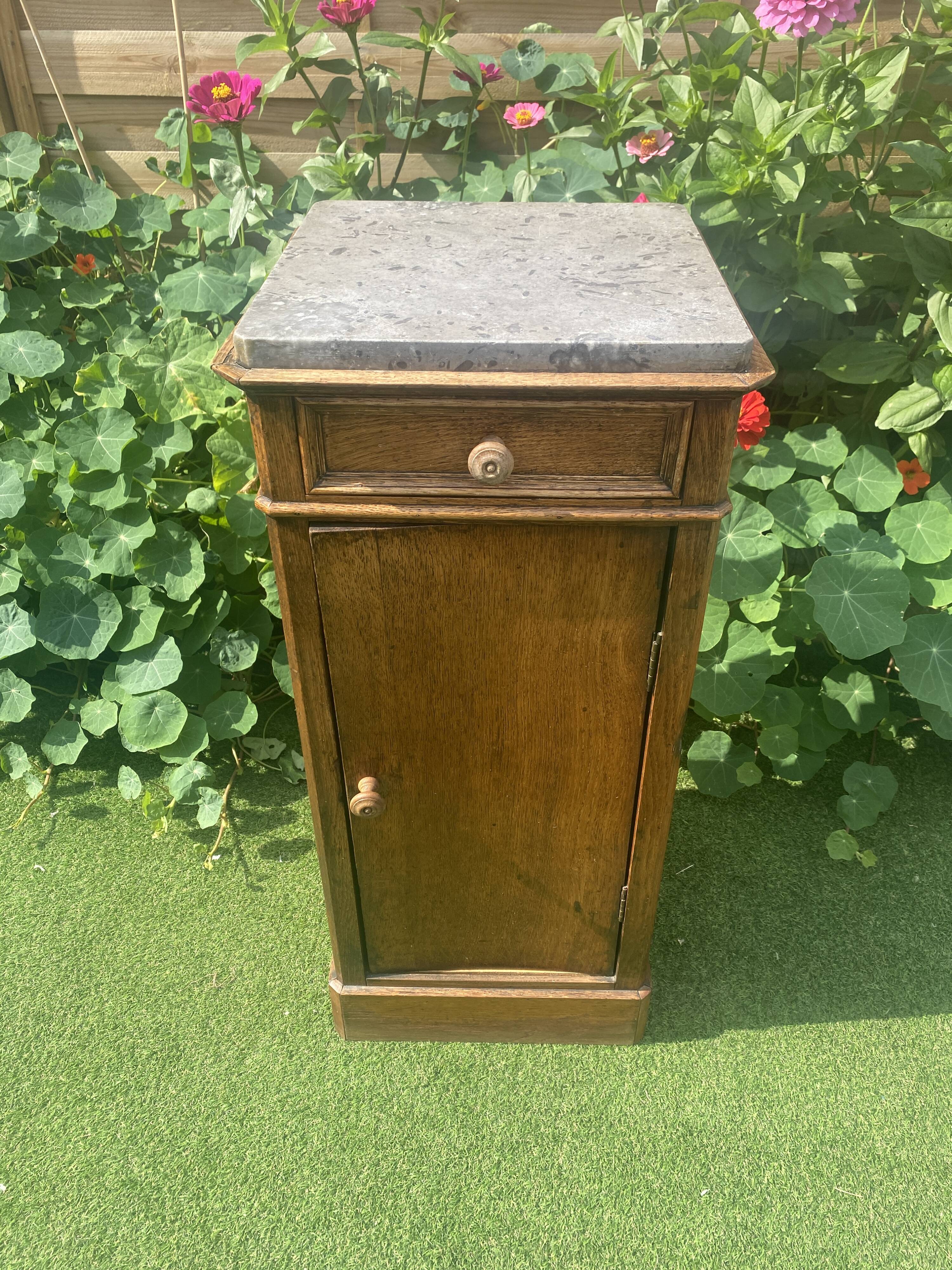 Antique bedside table, Louis Philippe style
